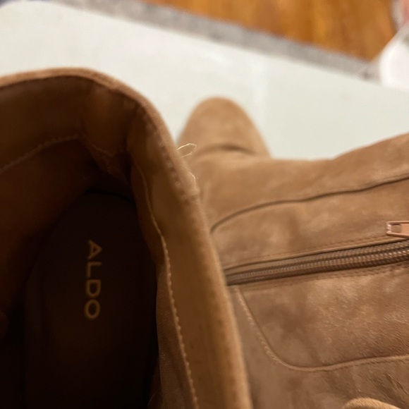 Aldo Brown Lace-Up Suede Boots - Picture 5 of 12